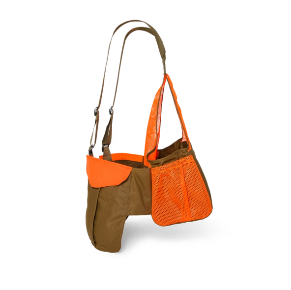 Mesh Game Bag - Dark Tan/Blaze Orange