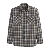 Burnside Flannel Shirt- Grey Multi Plaid
