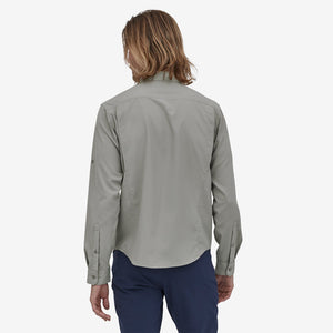 Self Guided Long Sleeve Hike Shirt- Salt Grey