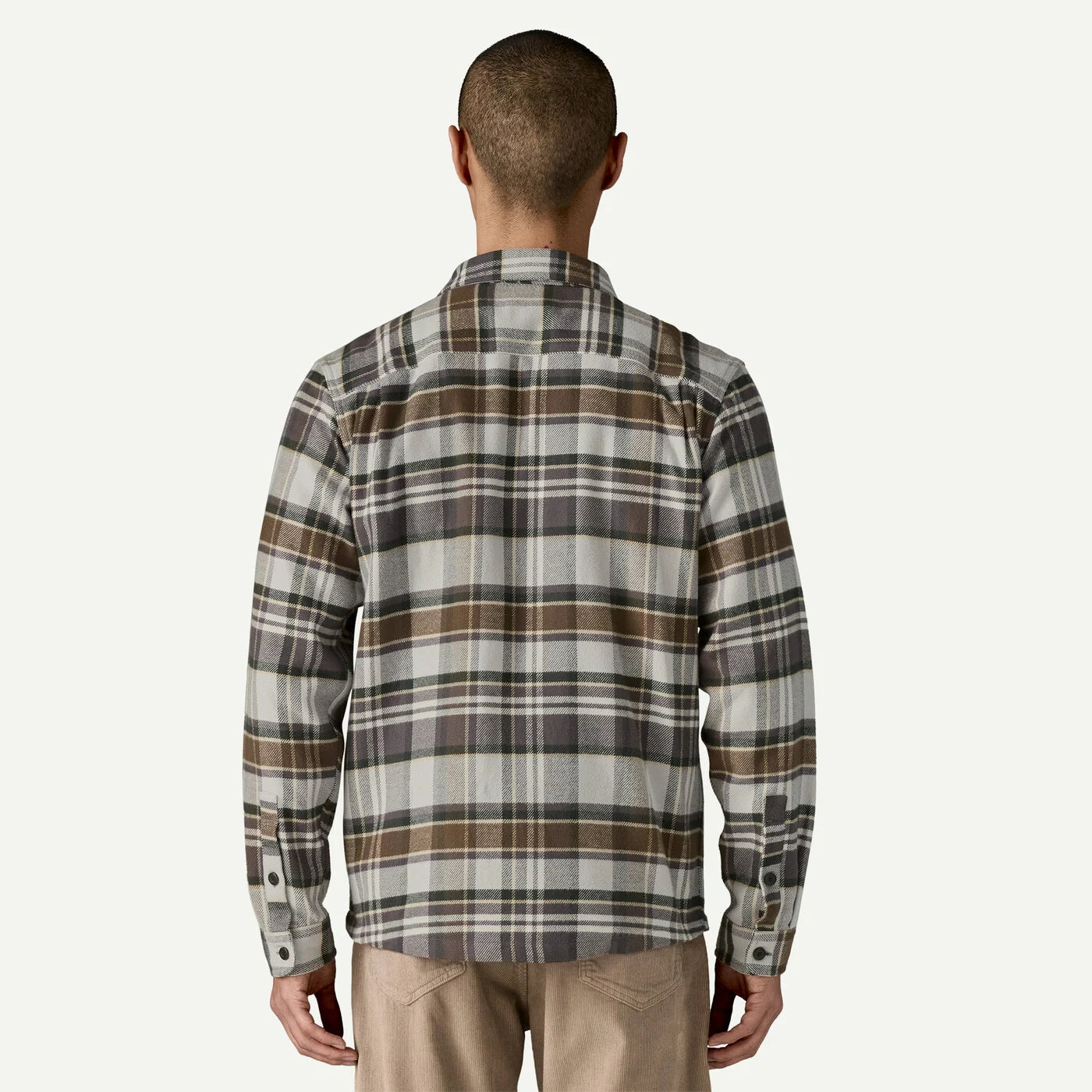 Fjord Flannel Shirt- Blizzard: Salt Grey