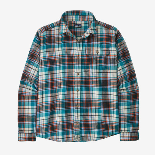 Fjord Flannel Shirt: Lavas- Belay Blue