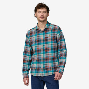 Fjord Flannel Shirt: Lavas- Belay Blue