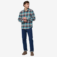 Fjord Flannel Shirt: Lavas- Belay Blue