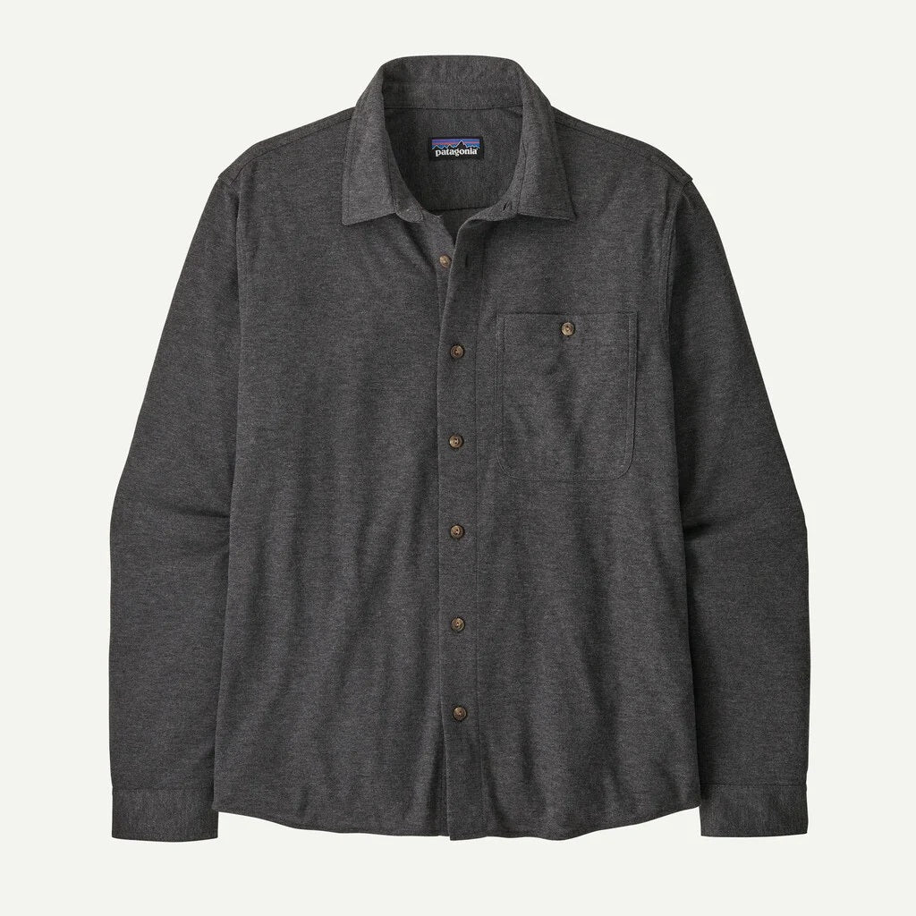 Stretch Fjord Flannel Shirt- Whole Knit/Forge Grey