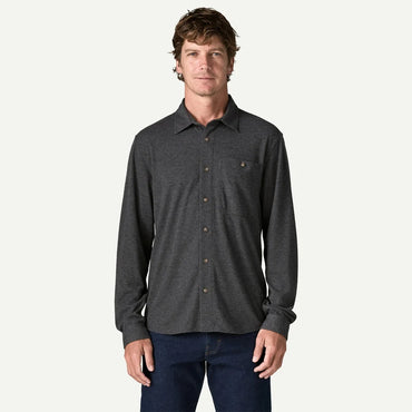 Stretch Fjord Flannel Shirt- Whole Knit/Forge Grey