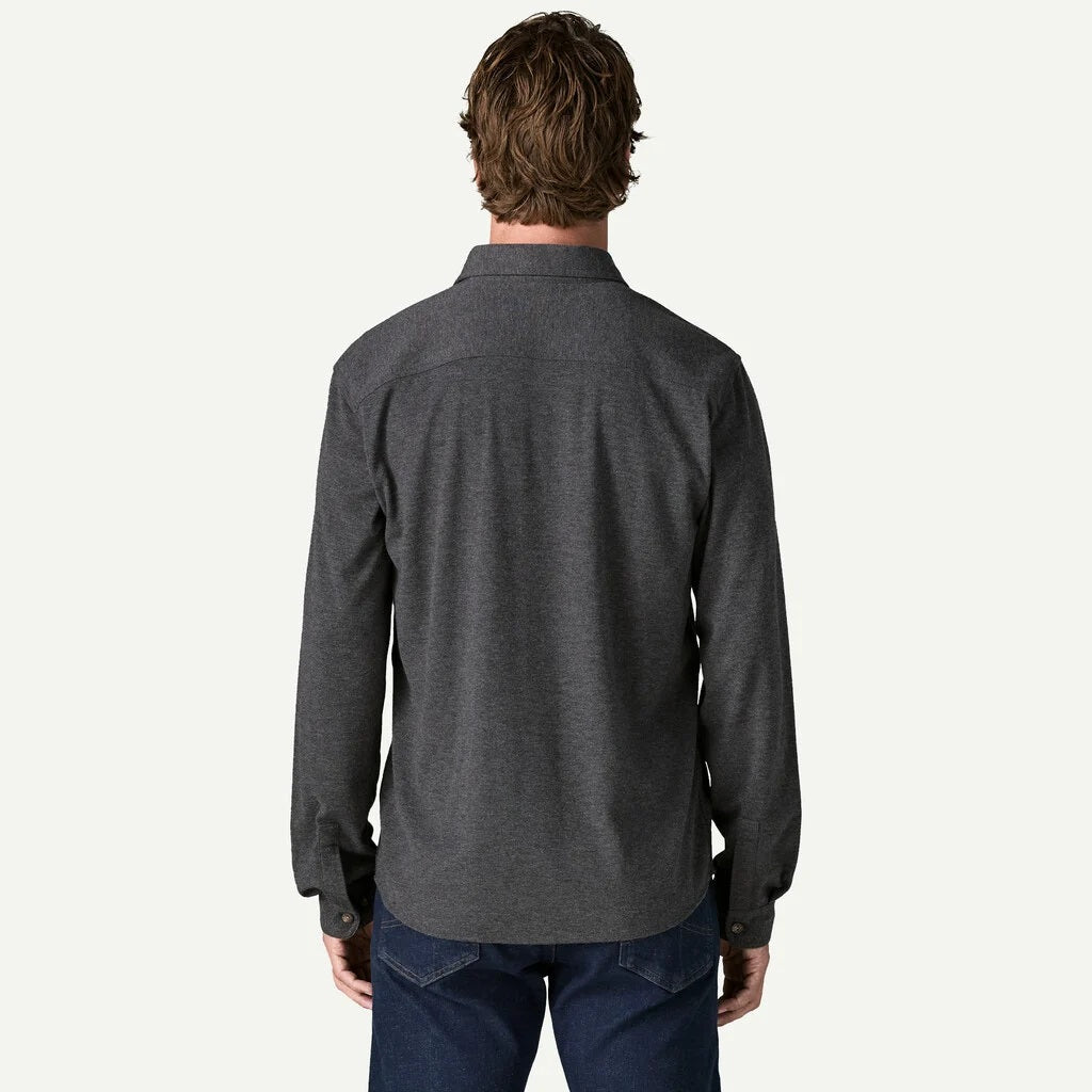 Stretch Fjord Flannel Shirt- Whole Knit/Forge Grey