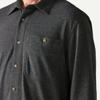Stretch Fjord Flannel Shirt- Whole Knit/Forge Grey