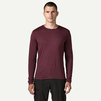 Capilene Cool Long-Sleeve Merino Blend Shirt- Berry Fig