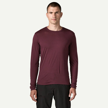 Capilene Cool Long-Sleeve Merino Blend Shirt- Berry Fig