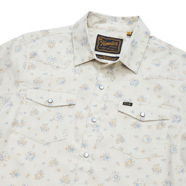 H Bar B Snapshirt- Bouquets Beige