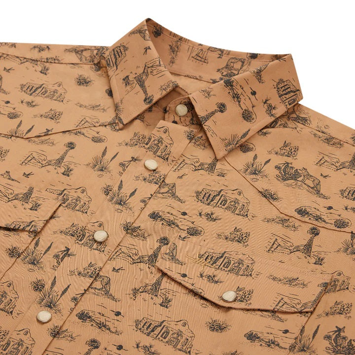 Signature Pearl Snap Shirt- West Texas Toile