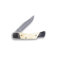 White Bone Lockback- 3 3/4