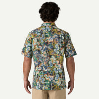 Tidal Threads Camp Shirt- Undersea/Ink Black