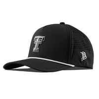 Texas Tech University Curved 5 Panel Rope Hat - Black
