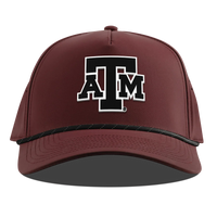 Texas A&M University Curved 5 Panel Rope Hat - Maroon