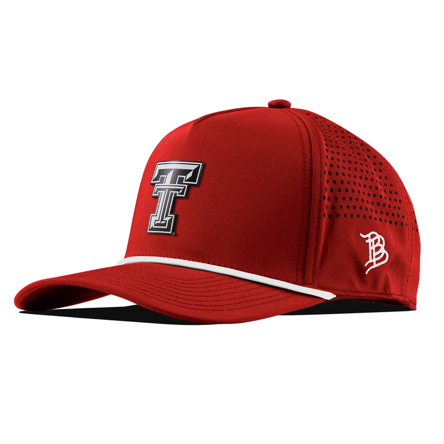 Texas Tech University Curved 5 Panel Rope Hat - Red