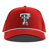 Texas Tech University Curved 5 Panel Rope Hat - Red