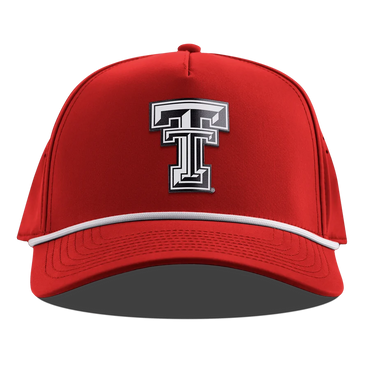 Texas Tech University Curved 5 Panel Rope Hat - Red