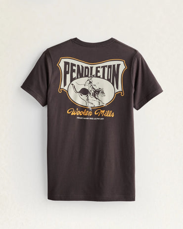 Rodeo Rider Graphic T-Shirt- Brown/Cream