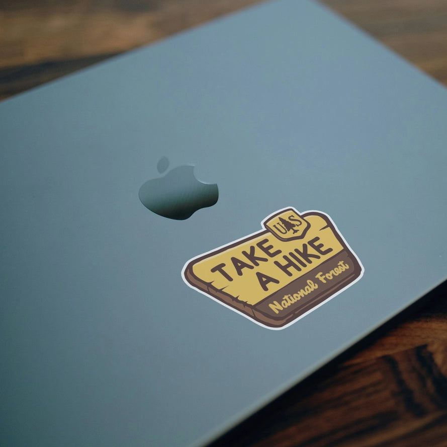 Take A Hike National Forest Vinyl Sticker