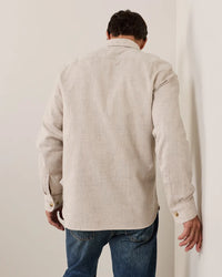 Burnside Flannel Shirt- Ecru Donegal Heather
