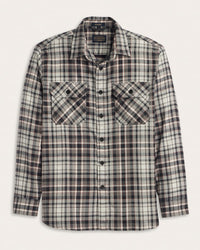 Burnside Flannel Shirt- Grey Plaid