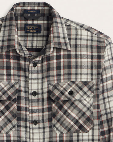 Burnside Flannel Shirt- Grey Plaid