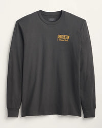 Western Graphic Long Sleeve T-Shirt- Vintage Black/Gold