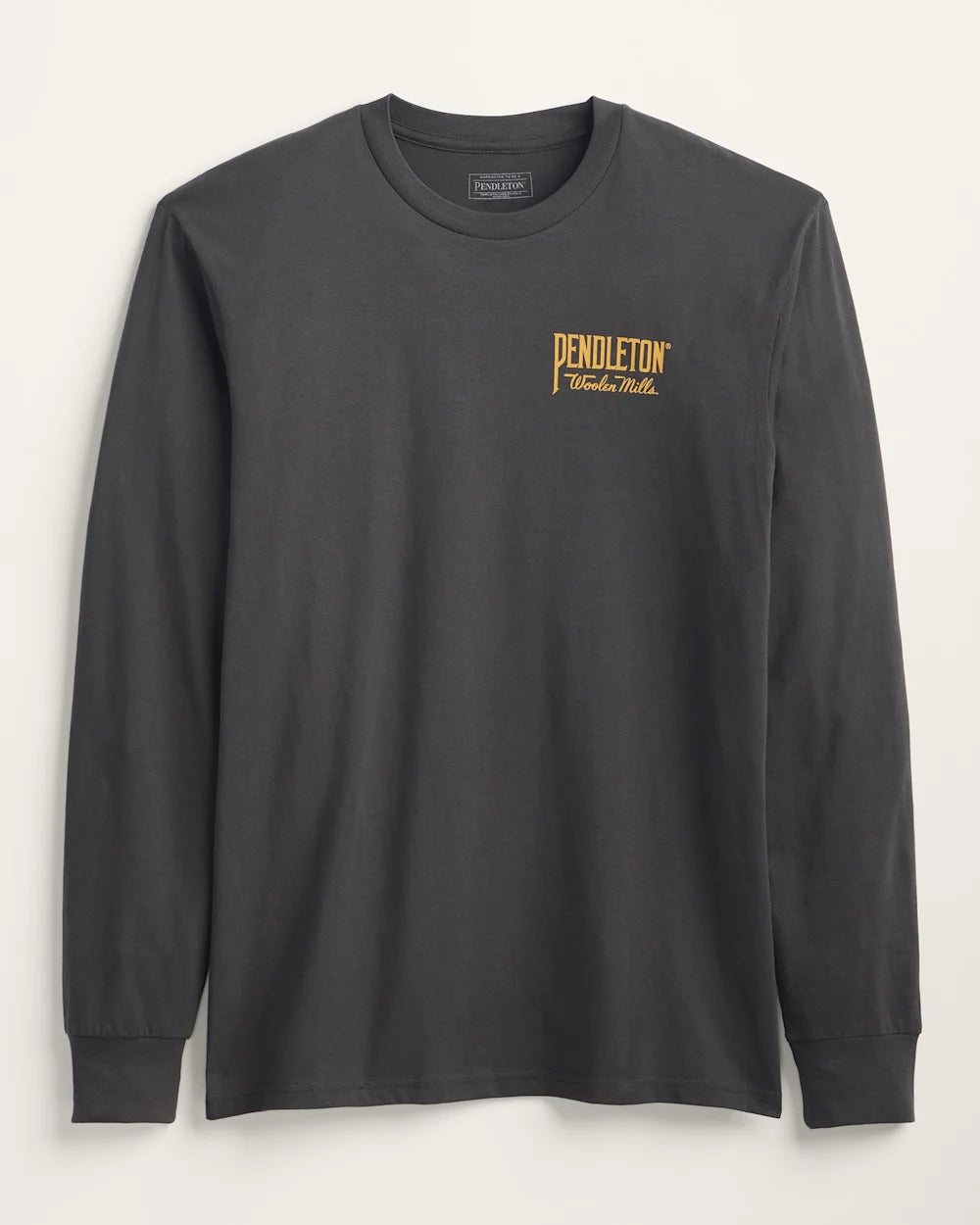 Western Graphic Long Sleeve T-Shirt- Vintage Black/Gold
