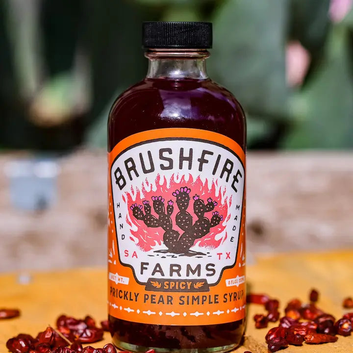 Spicy Prickly Pear Simple Syrup