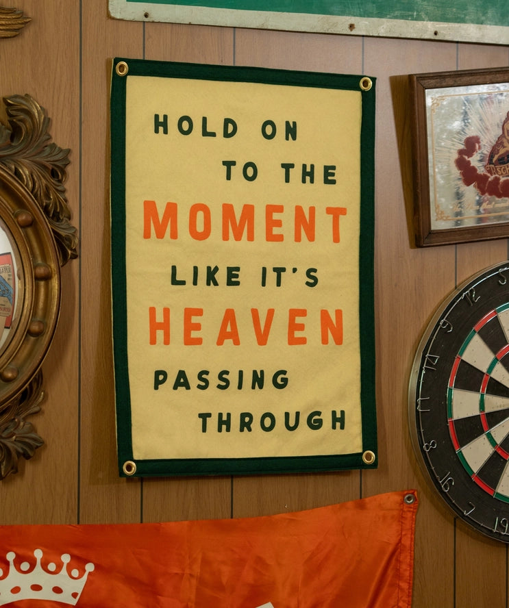 Hold On To The Moment Camp Flag