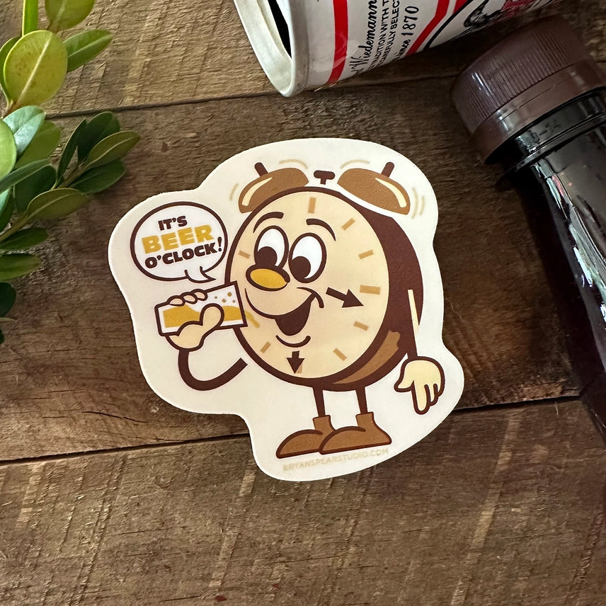 Beer O'Clock Sticker