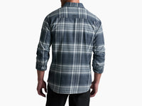 Fugitive Flannel Shirt- Steel Blue