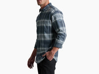 Fugitive Flannel Shirt- Steel Blue