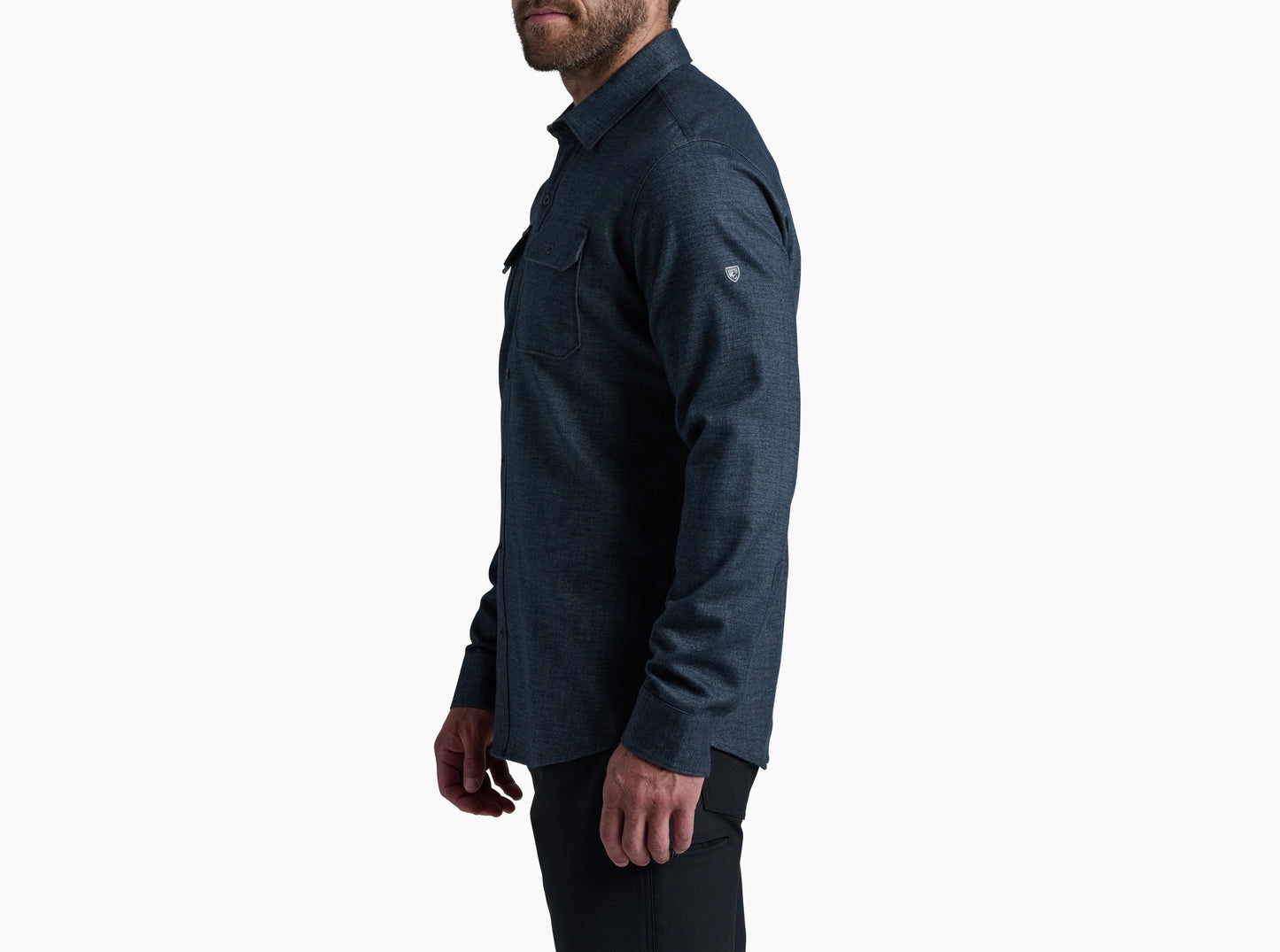 Descendr Flannel Shirt- Deep Abyss