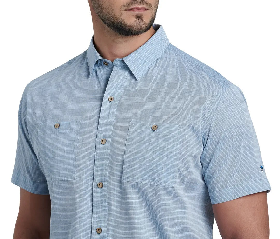 Karib Short Sleeve Shirt- Horizon Blue