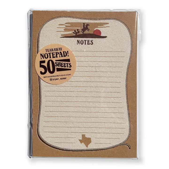 Texas Sunset Notepad