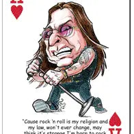 Rock N Roll Legends Playing Cards