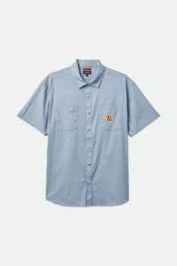 Builders Mechanic Short Sleeve Shirt - Dusty Blue