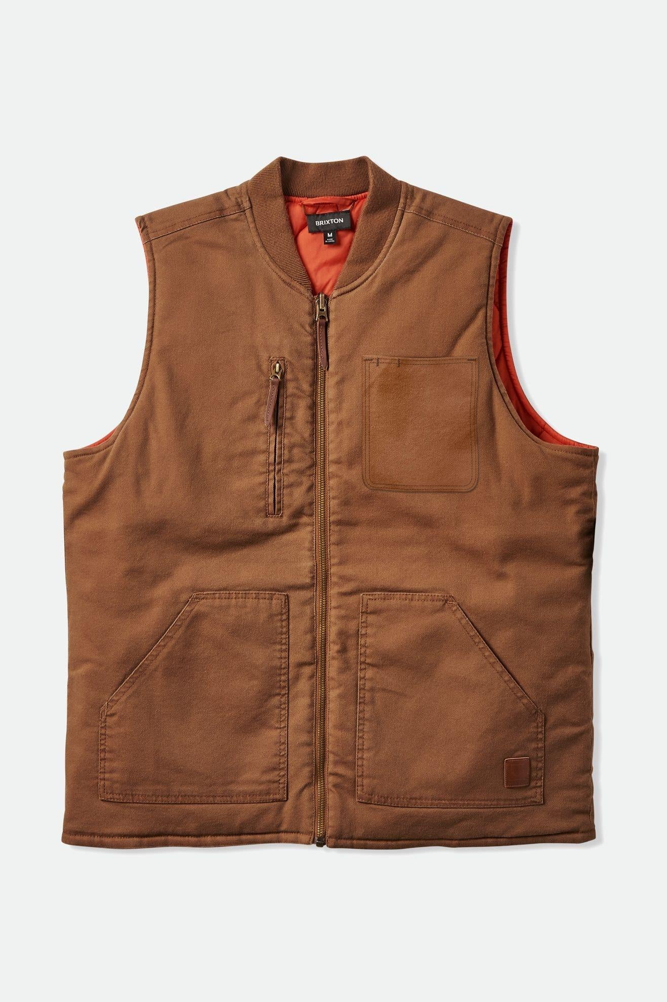 Builders Abraham Rev Vest- Bison/Red