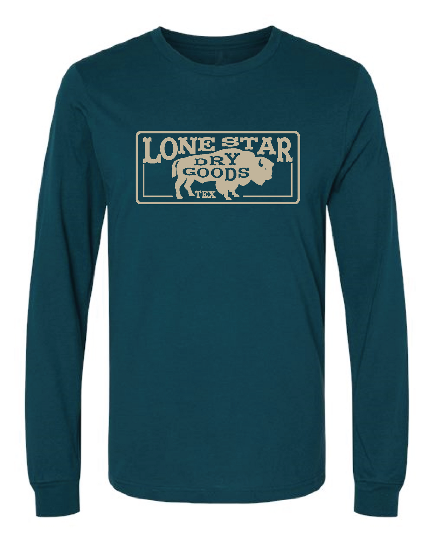 Buffalo Logo Long Sleeve T-Shirt- Atlantic