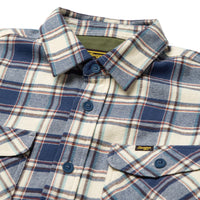 Calico Flannel- Natural Blue