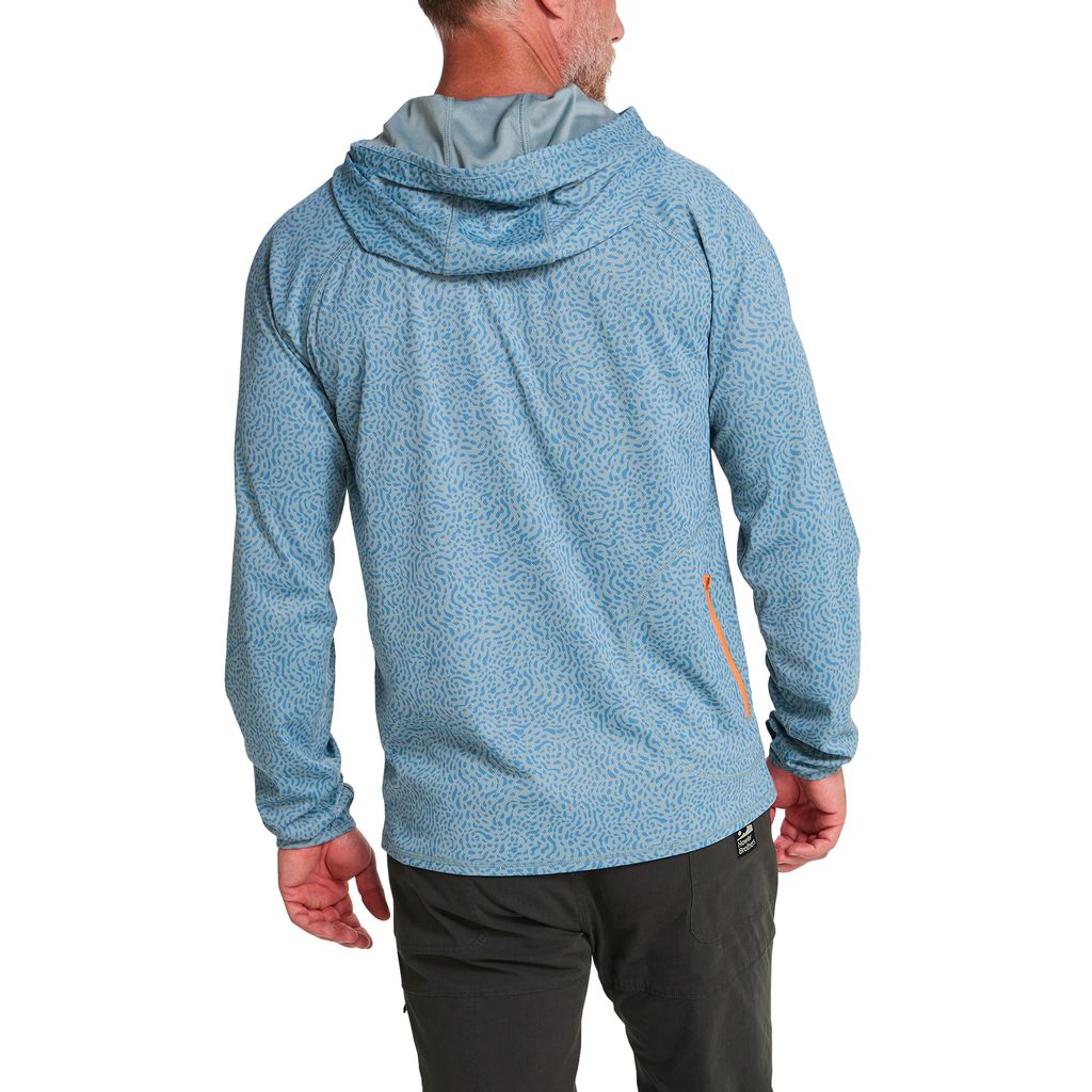 Loggerhead Hoodie- Pond Patterns Iron Blue