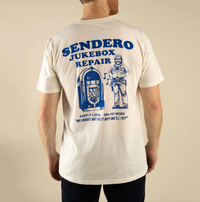Jukebox Repair T-Shirt- Vintage White