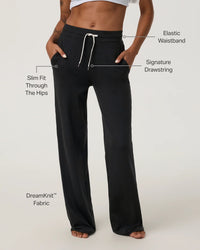 Women's Halo Essential Wideleg - Black Heather