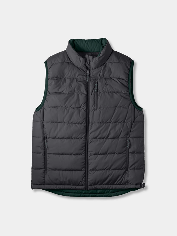 DryDown Vest- Reversible- Pine/Charcoal