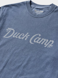 Duck Camp Logo T-Shirt- Dark Denim