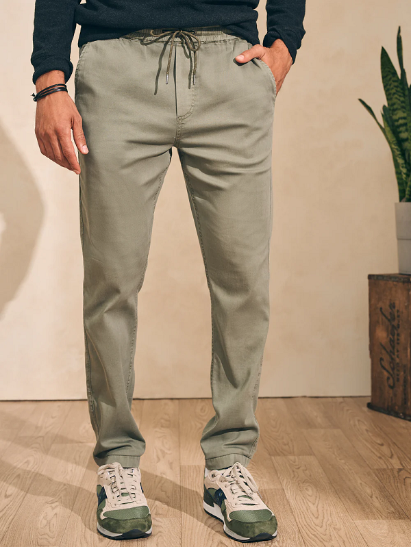 Essential Drawstring Pant- Spring Olive