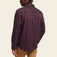 Harkers Flannel: Barrett Plaid- Burgundy