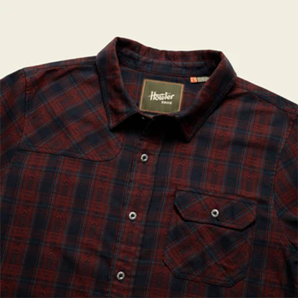 Harkers Flannel: Barrett Plaid- Burgundy